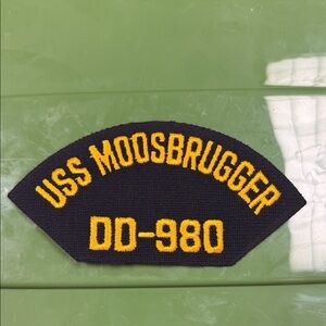 USS Moosbrugger DD-980 embroidered naval Patch